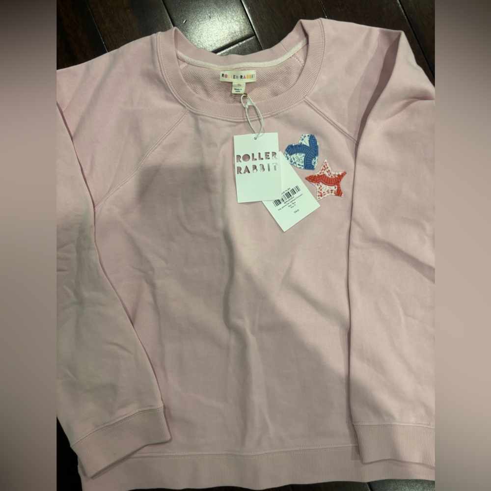 Roller Rabbit Kids Jemina Star Applique Crewneck Size 14